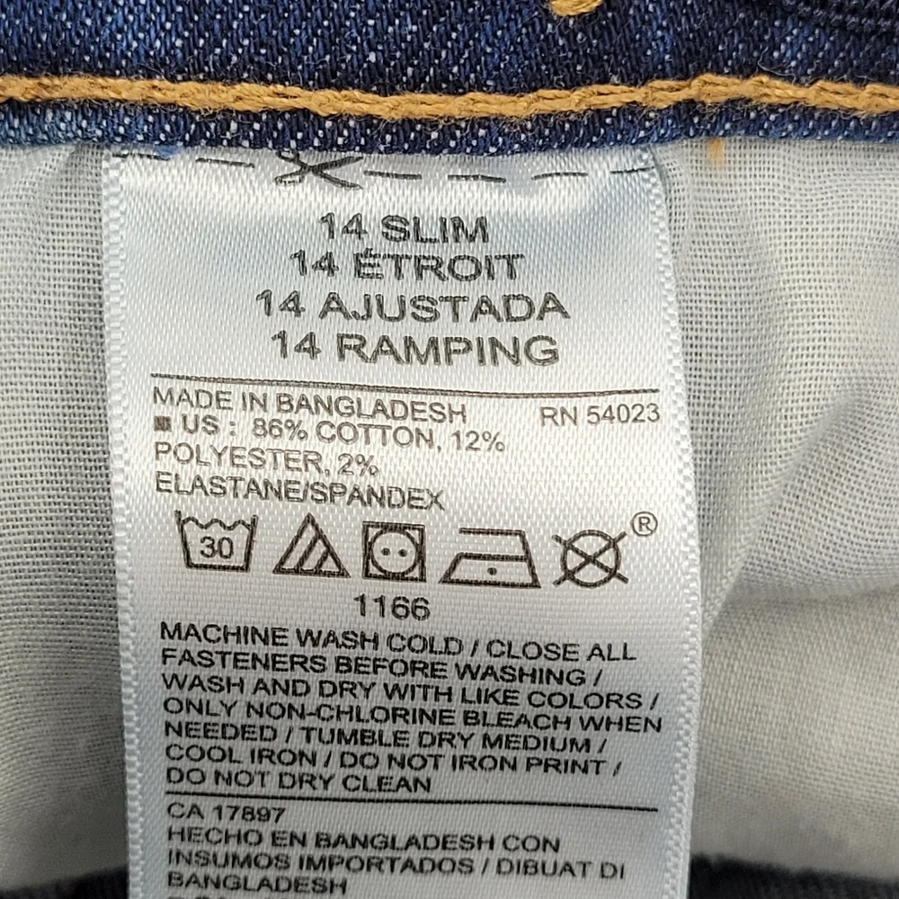 Old Navy Jeans Size 14 Slim Karate Built-in Flex Med Dark Wash Stretch Denim